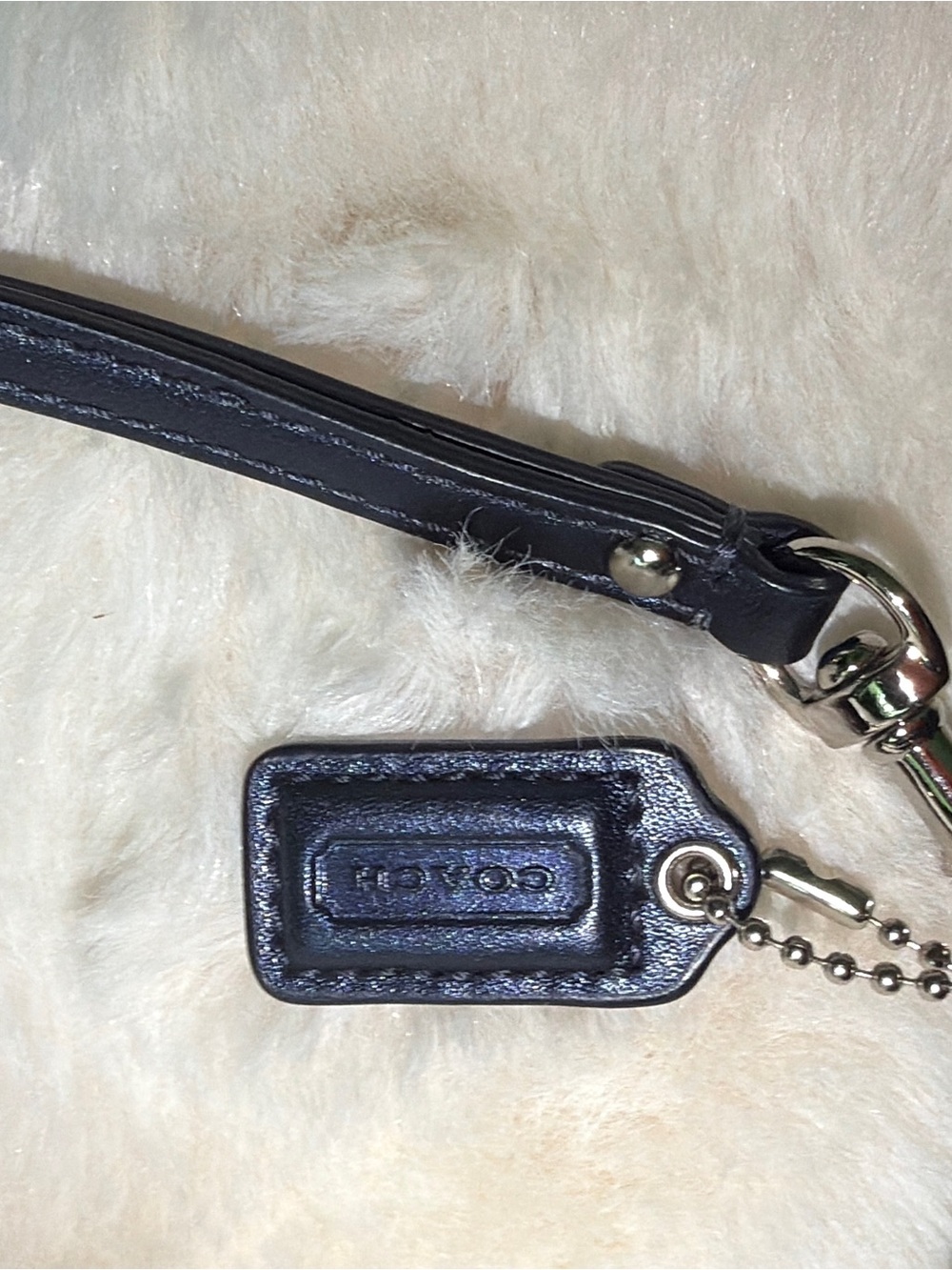 Coach Julia Special Edition Blue Sequin Frame Clutch with silver Logo - Picture 4 of 11